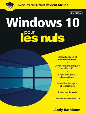 cover image of Windows 10 pour les Nuls, poche, 5e éd.